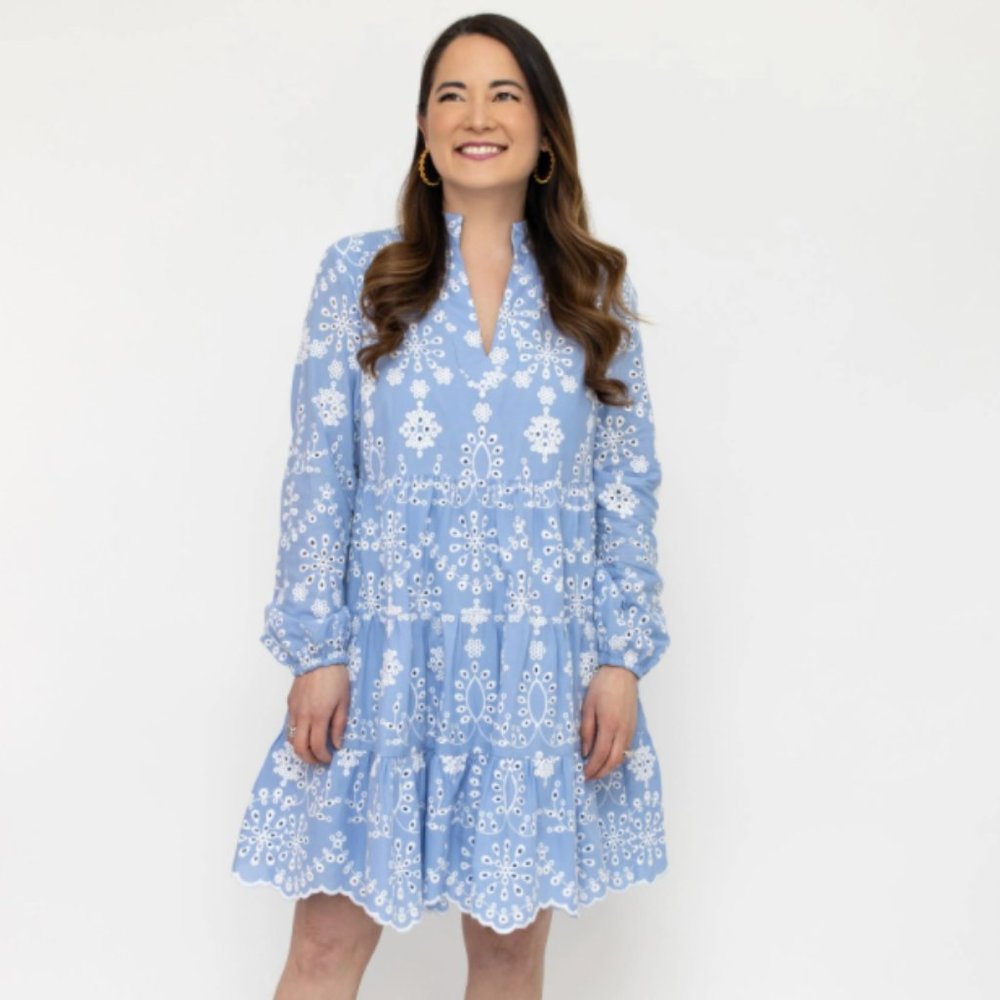 NWT Sail to Sable Charlotte Eyelet Dress, Small